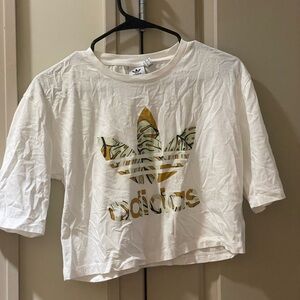 Adidas White Graphic T-Shirt